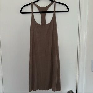 Ancient Language tan body cotton dress medium